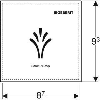 Geberit 147044001 Wandbedienpanel berührungslos