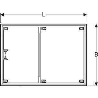 Geberit 154486001 Installationsrahmen für Setaplano