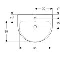 Geberit 500370018 Renova Waschtisch, 60x48cm