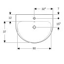 Geberit 500372011 Renova Waschtisch, 65x50cm