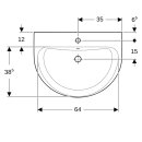 Geberit 500373011 Renova Waschtisch, 70x52cm