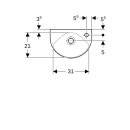 Geberit 500374018 Renova HWB, verk. Ausladung