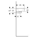 Geberit 500382011 Renova Plan HWB, verk. Ausladung