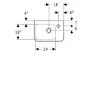 Geberit 500382018 Renova Plan HWB, verk. Ausladung