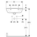 Geberit 500498018 Renova Handwaschbecken, 50x40cm