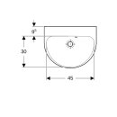 Geberit 500499011 Renova Handwaschbecken, 50x40cm