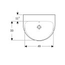 Geberit 500579018 Renova Waschtisch, 55x45cm