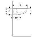 Geberit 500579018 Renova Waschtisch, 55x45cm