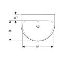 Geberit 500659011 Renova Waschtisch, 60x48cm