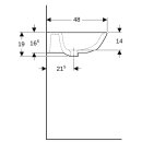 Geberit 500661011 Renova Waschtisch, 60x48cm