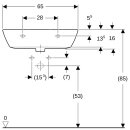 Geberit 500662018 Renova Waschtisch, 65x50cm