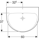 Geberit 500663011 Renova Waschtisch, 65x50cm