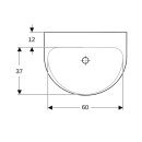 Geberit 500664018 Renova Waschtisch, 65x50cm