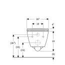 Geberit 500683002 Smyle Square Set Wand-WC mit WC-Sitz