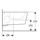 Geberit 500690011 ONE Wandbidet, geschlossene Form