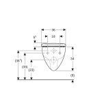 Geberit 500801001 Renova Set Wand-WC mit WC-Sitz