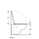 Geberit 500801001 Renova Set Wand-WC mit WC-Sitz