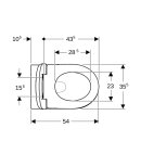 Geberit 500802001 Renova Set Wand-WC mit WC-Sitz