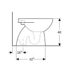 Geberit 500811012 Renova Stand-WC Tiefsp&uuml;ler, Abg.verti