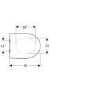Geberit 500835011 iCon WC-Sitz, schmales Design, Bef.ob