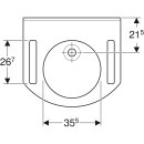 Geberit 501041001 Publica WT, rundes Design, m. Auss.