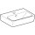 Geberit 501624001 Renova Plan Handwaschbecken, 45x34cm