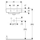 Geberit 501626001 Renova Plan Handwaschbecken, 45x34cm