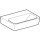 Geberit 501627001 Renova Plan Handwaschbecken, 45x34cm