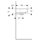 Geberit 501627008 Renova Plan Handwaschbecken, 45x34cm