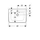 Geberit 501628008 Renova Plan Handwaschbecken, 50x38cm