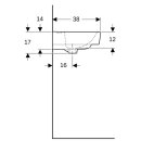 Geberit 501629001 Renova Plan Handwaschbecken, 50x38cm