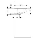 Geberit 501631008 Renova Plan Handwaschbecken, 50x38cm