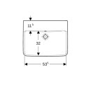 Geberit 501634001 Renova Plan Waschtisch, 55x44cm