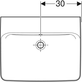 Geberit 501638001 Renova Plan Waschtisch, 60x48cm