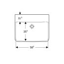 Geberit 501639001 Renova Plan Waschtisch, 60x48cm