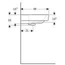 Geberit 501643008 Renova Plan Waschtisch, 65x48cm