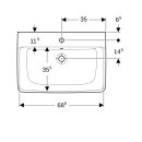 Geberit 501644001 Renova Plan Waschtisch, 70x48cm