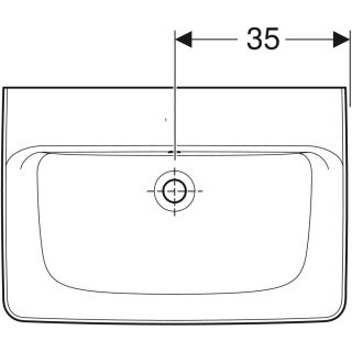 Geberit 501646008 Renova Plan Waschtisch, 70x48cm