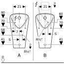 Geberit 501655008 Narva Urinal