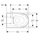 Geberit 501661001 iCon Wand-WC Tiefsp&uuml;ler, Rimfree