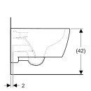 Geberit 501661001 iCon Wand-WC Tiefsp&uuml;ler, Rimfree