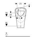 Geberit 501675008 Renova Urinal Trigonal