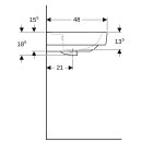 Geberit 501692001 Renova Plan Waschtisch, 75x48cm