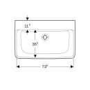 Geberit 501693008 Renova Plan Waschtisch, 75x48cm