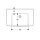 Geberit 501696001 Renova Plan WT mit Ablagefl., 75x48cm