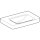 Geberit 501697001 Renova Plan WC suspendu avec tablette, 75x48 cm