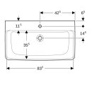 Geberit 501699008 Renova Plan Waschtisch, 85x48cm