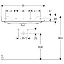 Geberit 501700001 Renova Plan Waschtisch, 85x48cm