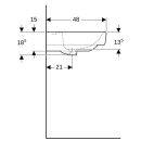 Geberit 501703001 Renova Plan WT mit Ablagefl., 90x48cm