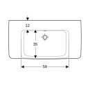 Geberit 501704001 Renova Plan WT mit Ablagefl., 90x48cm